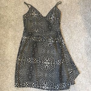 Aqua Black & Ivory Dress